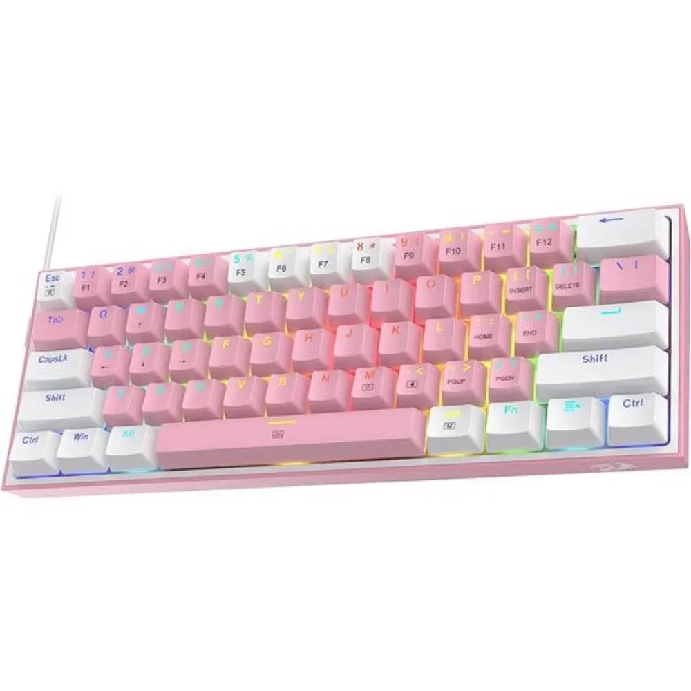 K617 Fizz 60% Wired RGB Gaming Keyboard, 61 Keys Compact Mechanical Keyboard